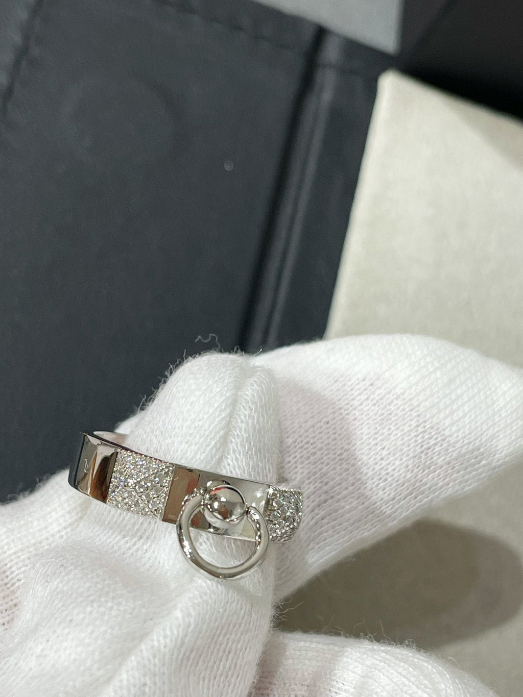 Hermes Cdc Cubic Zirconia Small Ring