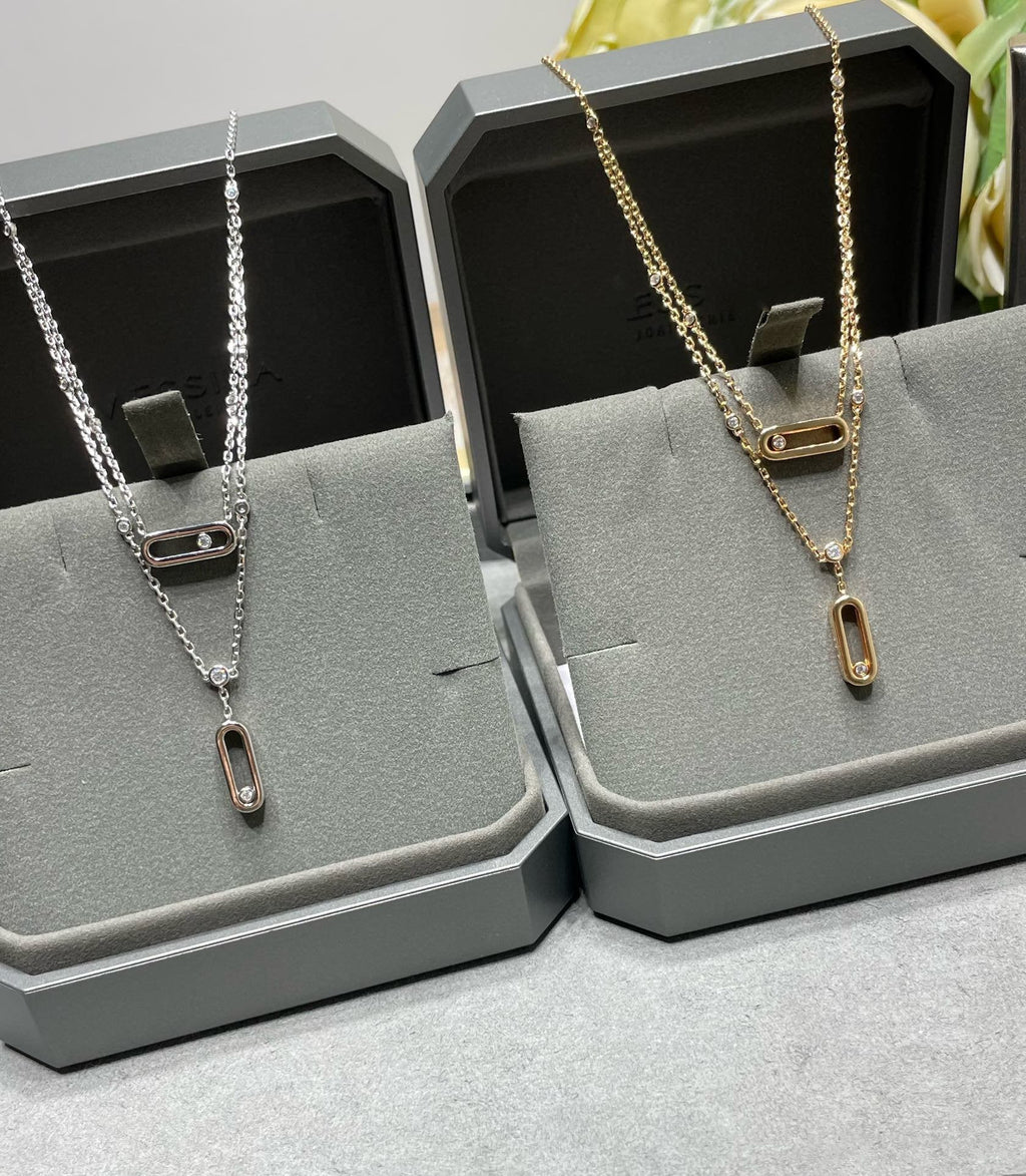 Messika Move Uno 2 Row Cubic Zirconia Necklace