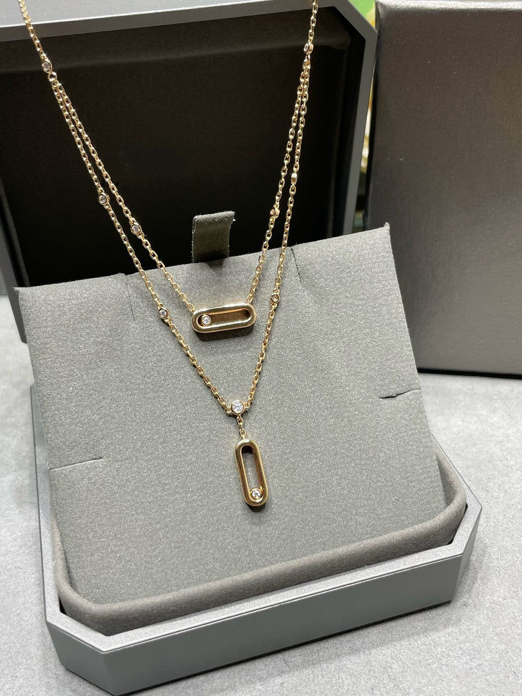 Messika Move Uno 2 Row Cubic Zirconia Necklace