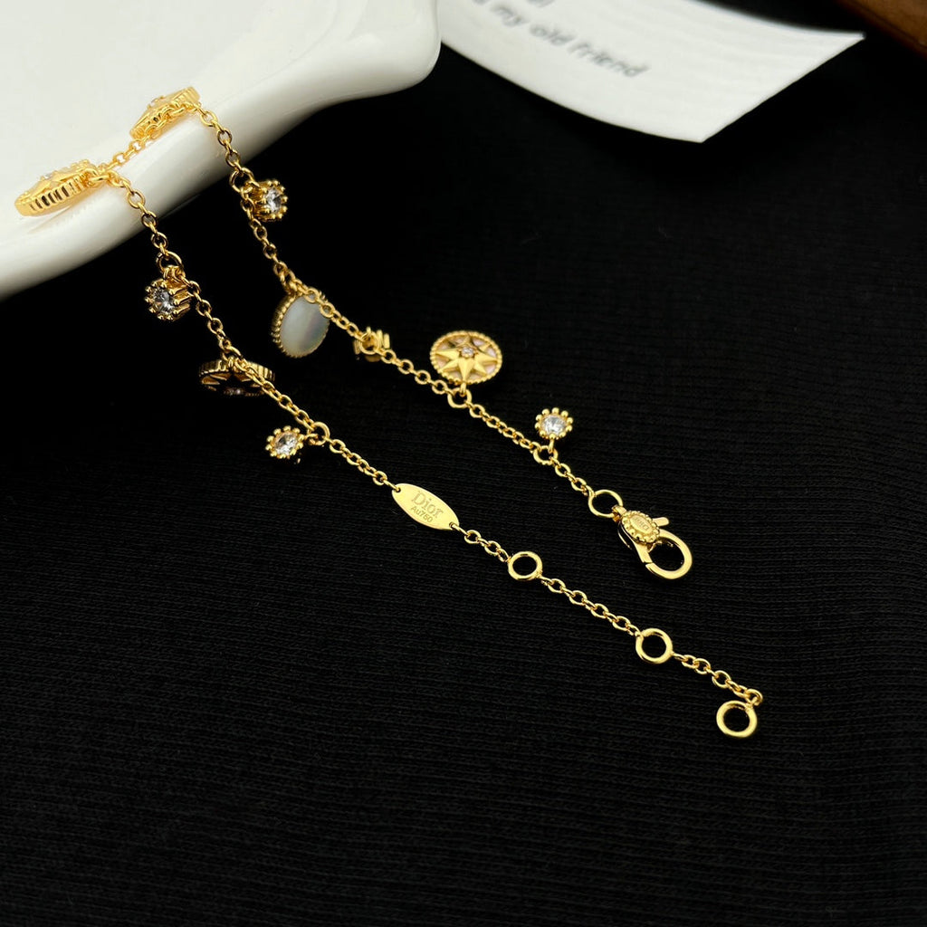 Dior Lucky Star 5 Motif 6 Cubic Zirconia Bracelet