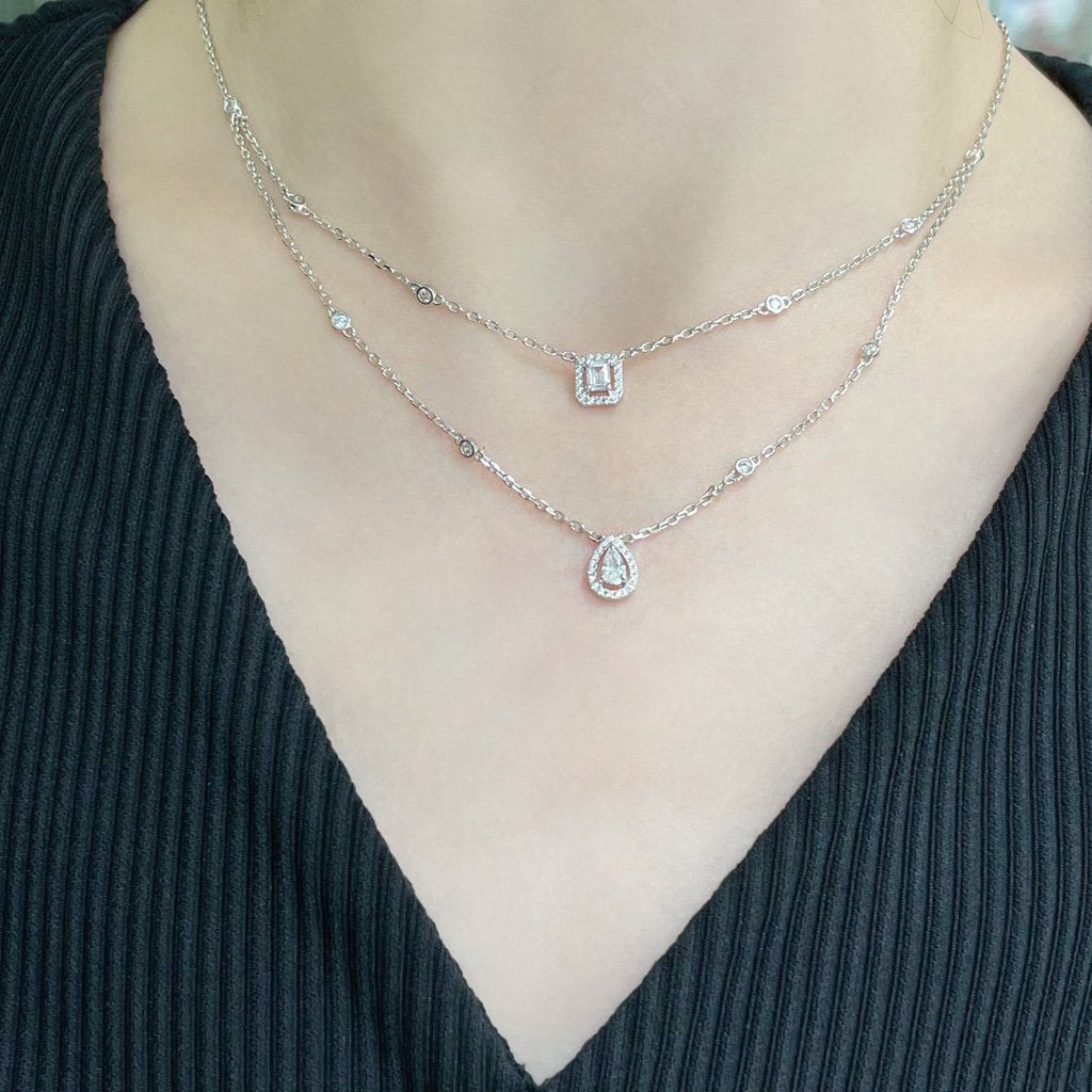 Messika My Twin 2 Row Cubic Zirconia Necklace