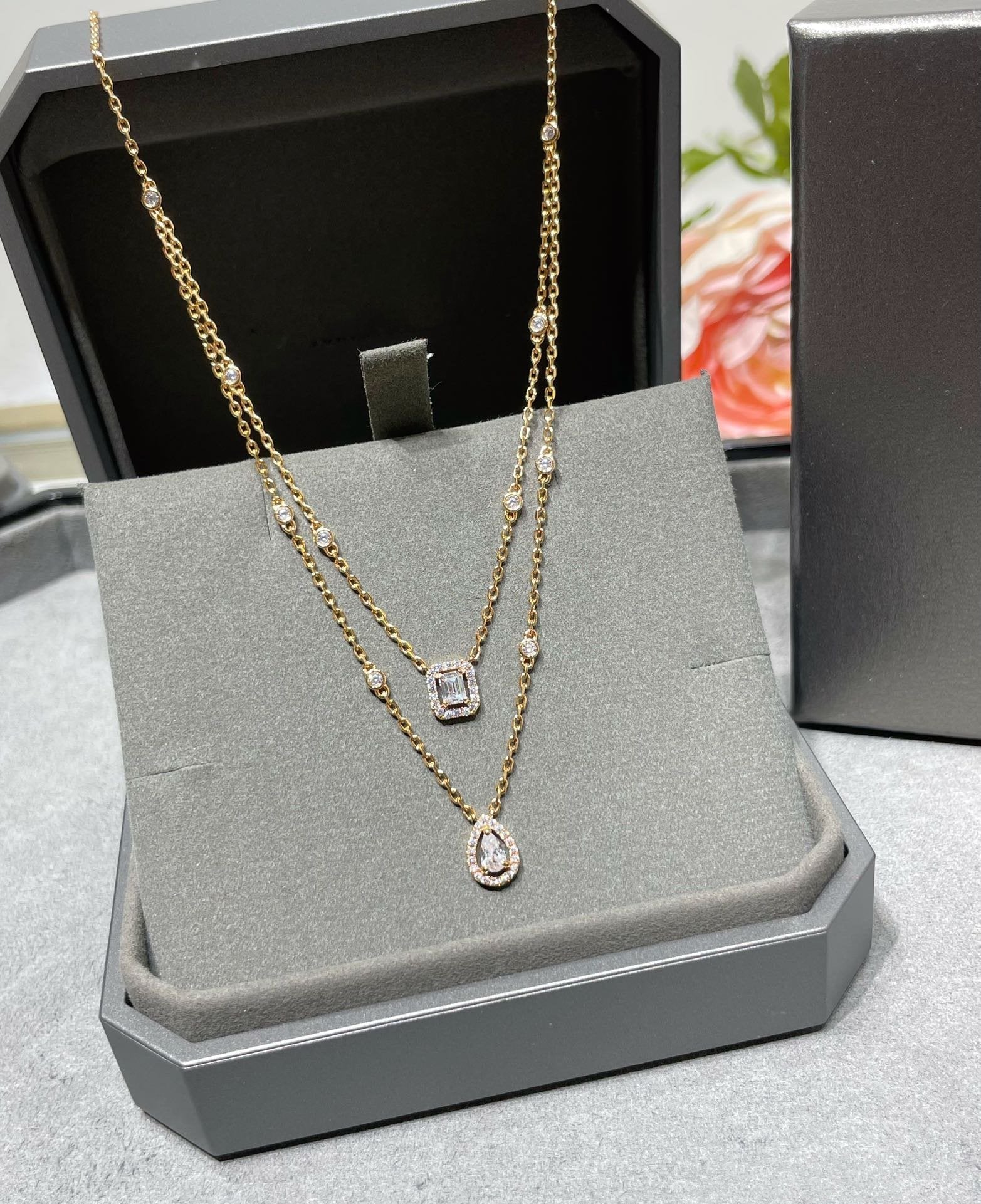 Messika My Twin 2 Row Cubic Zirconia Necklace