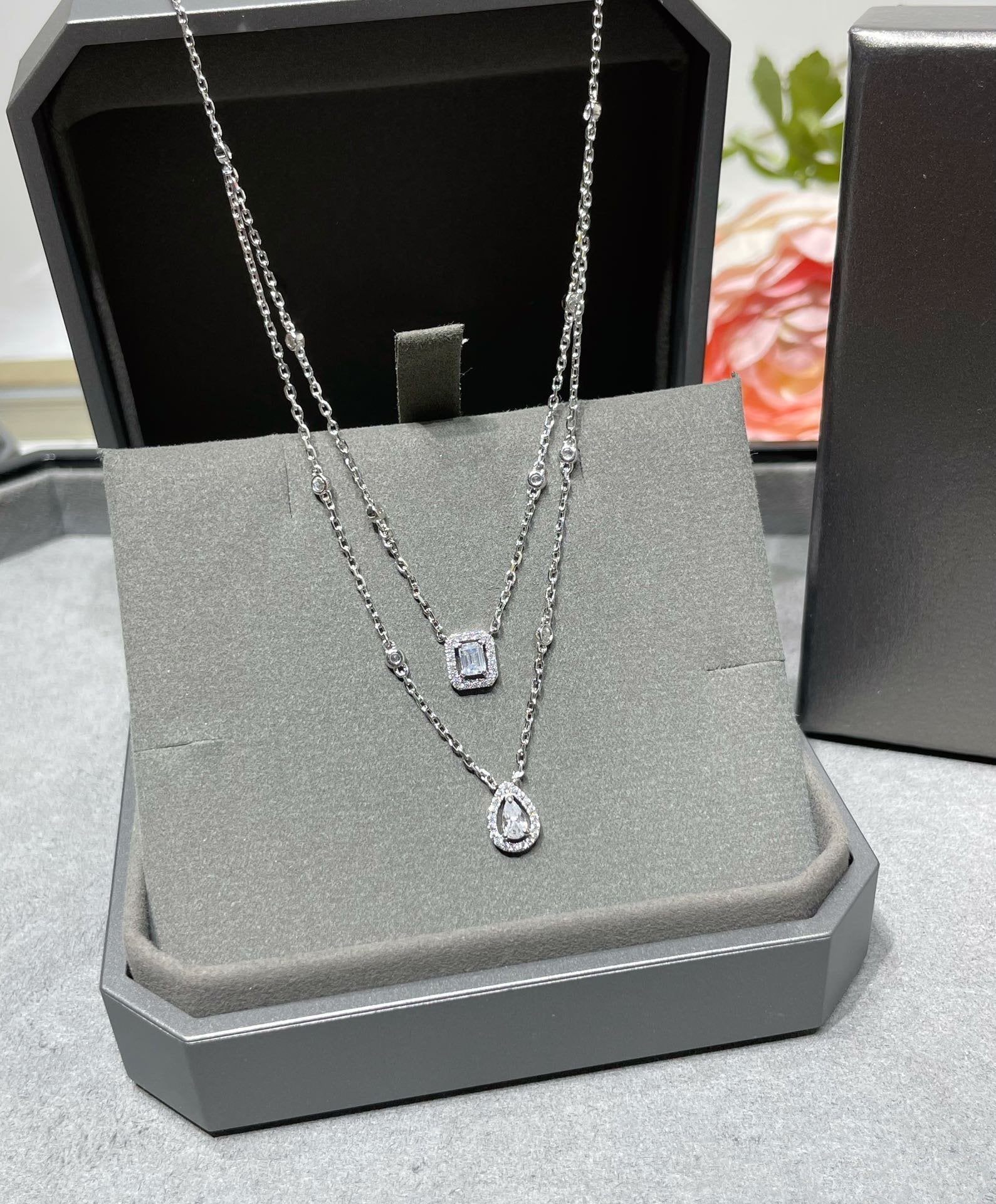 Messika My Twin 2 Row Cubic Zirconia Necklace