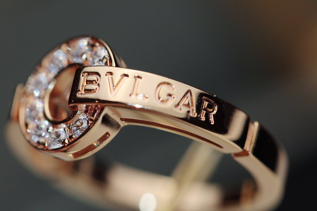 Bvlgari Pink Gold Cubic Zirconia Ring