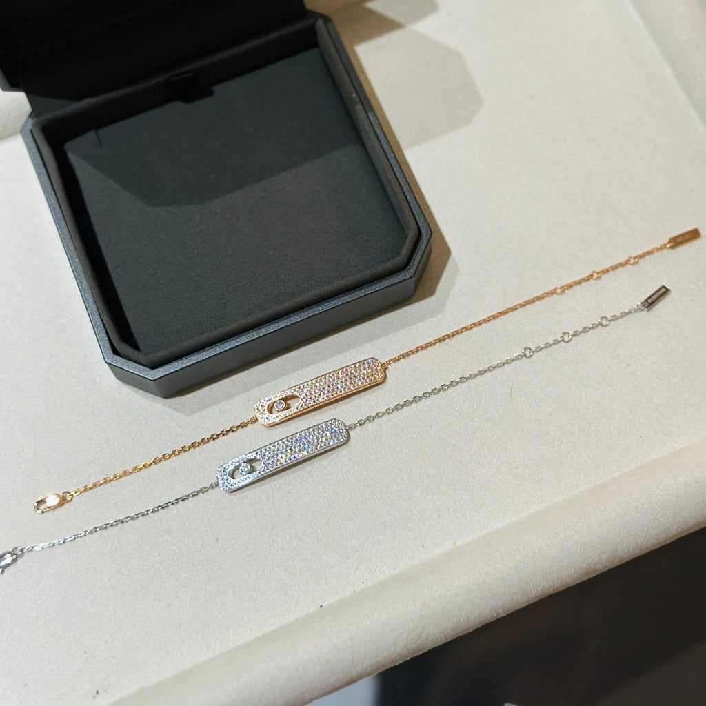Messika Move Classique Cubic Zirconia Paved Bracelet