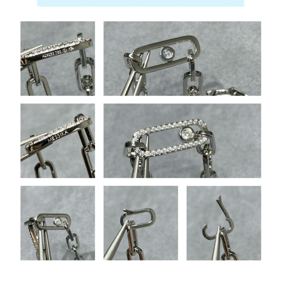 Messika Move Chain Link Silver Cubic Zirconia Bracelet