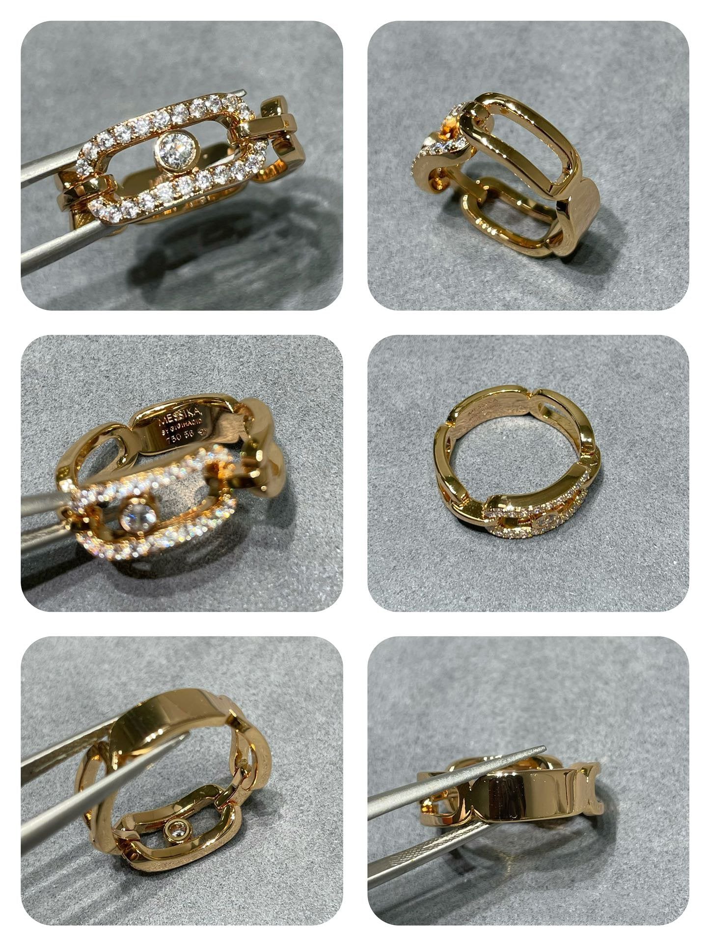 Messika Move Link Cubic Zirconia Paved Ring