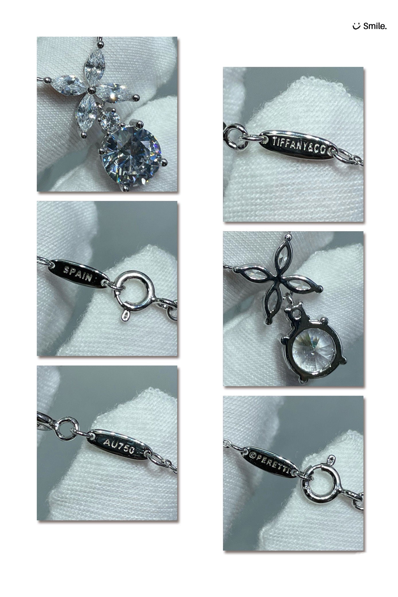 Tiffany Victoria Pendant Silver Cubic Zirconia Necklace