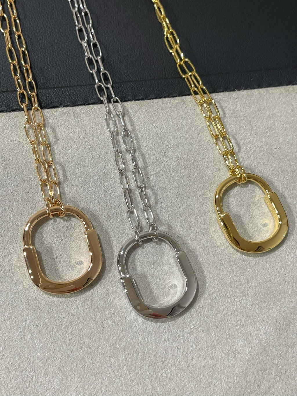Tiffany Lock Medium Pendant Cubic Zirconia Necklace