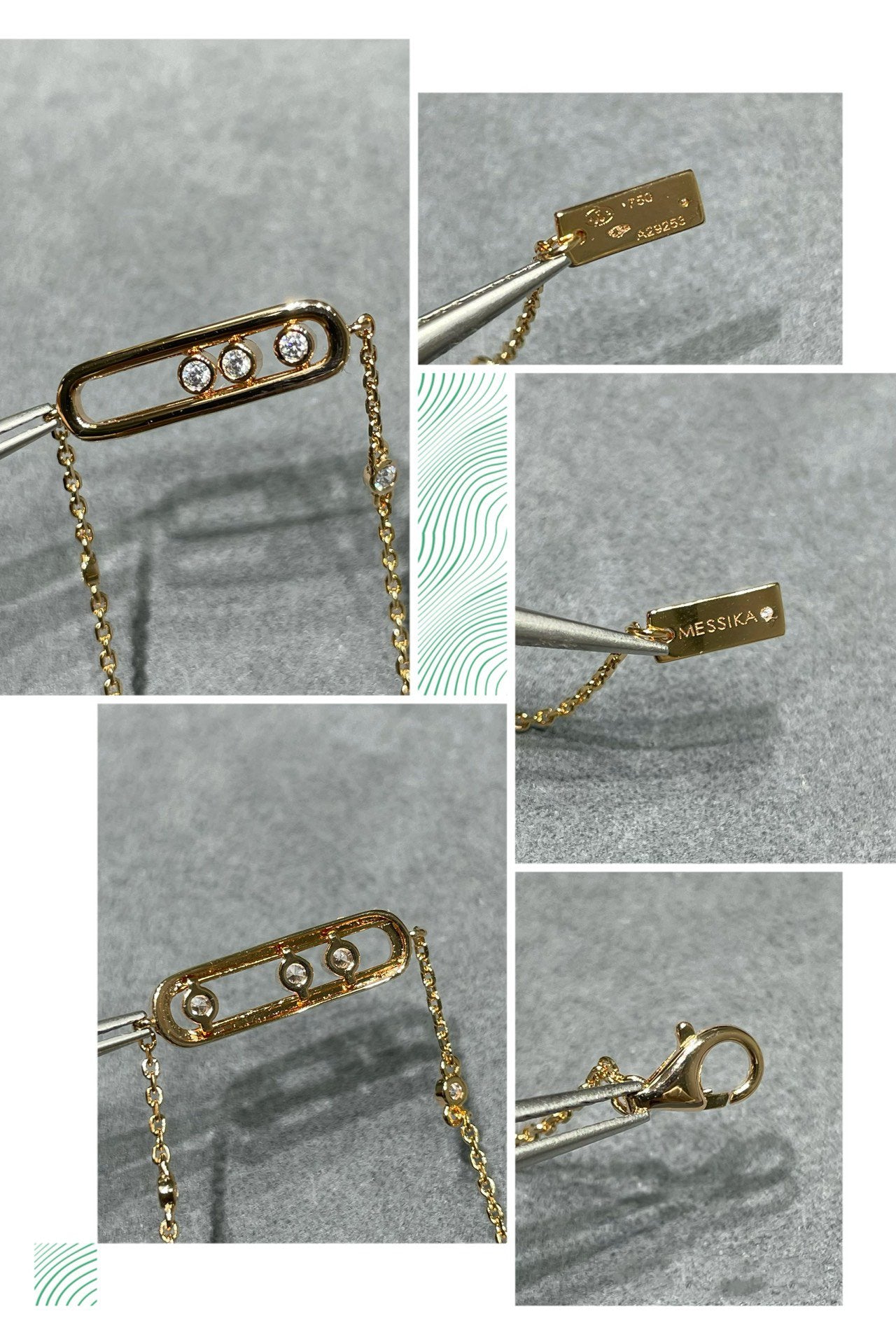 Messika Baby Move Pink Gold Cubic Zirconia Bracelet