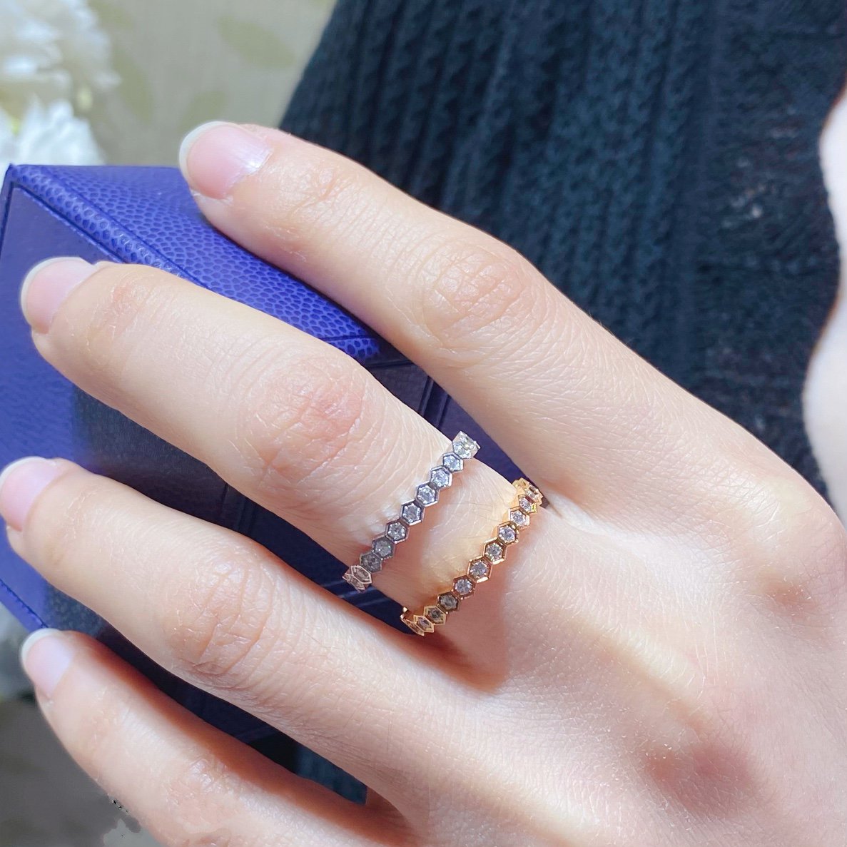 Chaumet Bee Love Cubic Zirconia Paved Small Ring