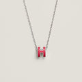 Hermes H Necklace Pink
