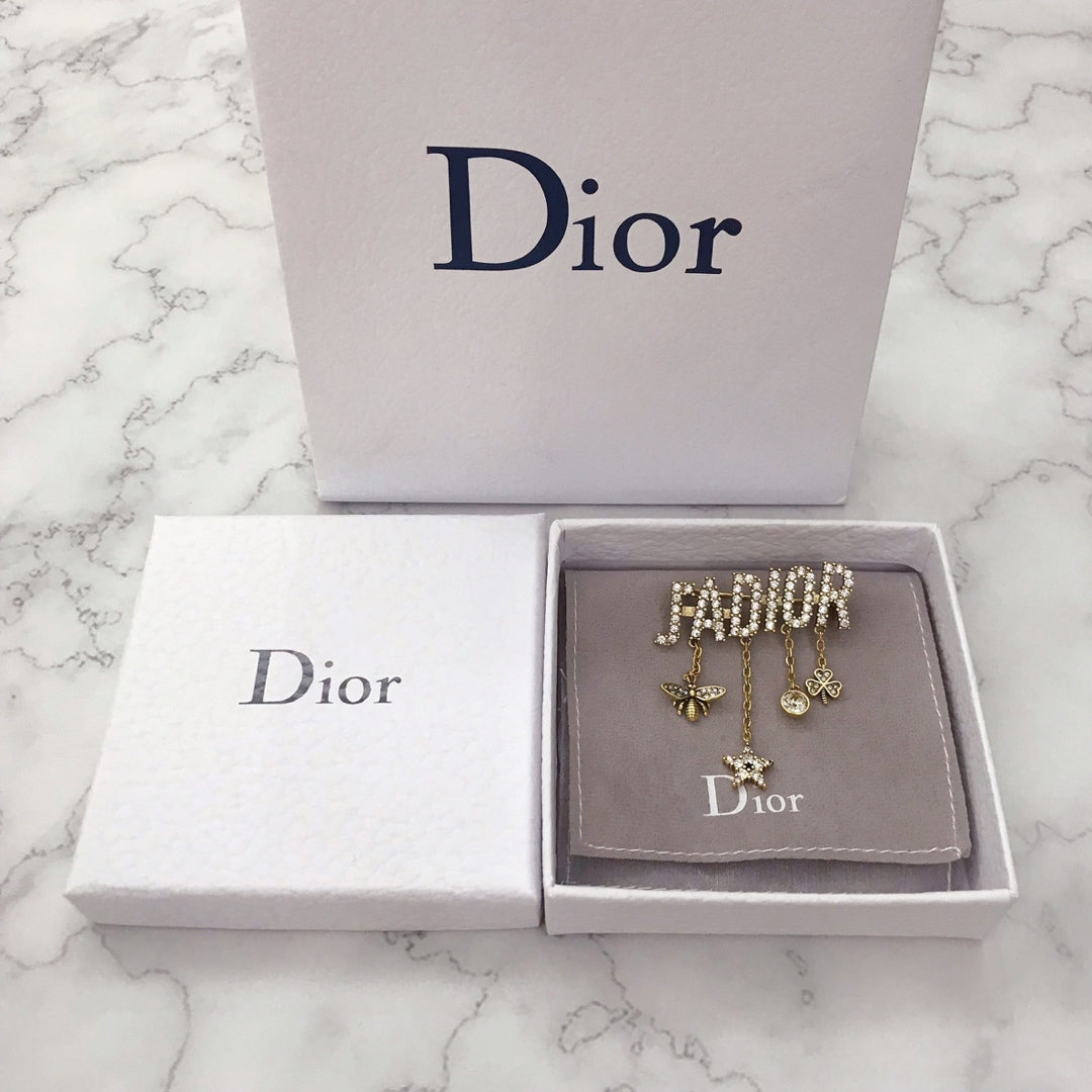 Dior CD Brooch 179195
