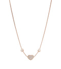 Chopard Happy Heart Necklace 3 Motifs Cubic Zirconia