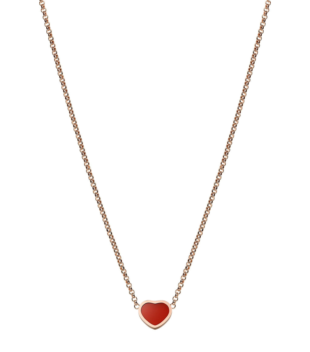 Chopard Heart Pendant Carnelian Necklace