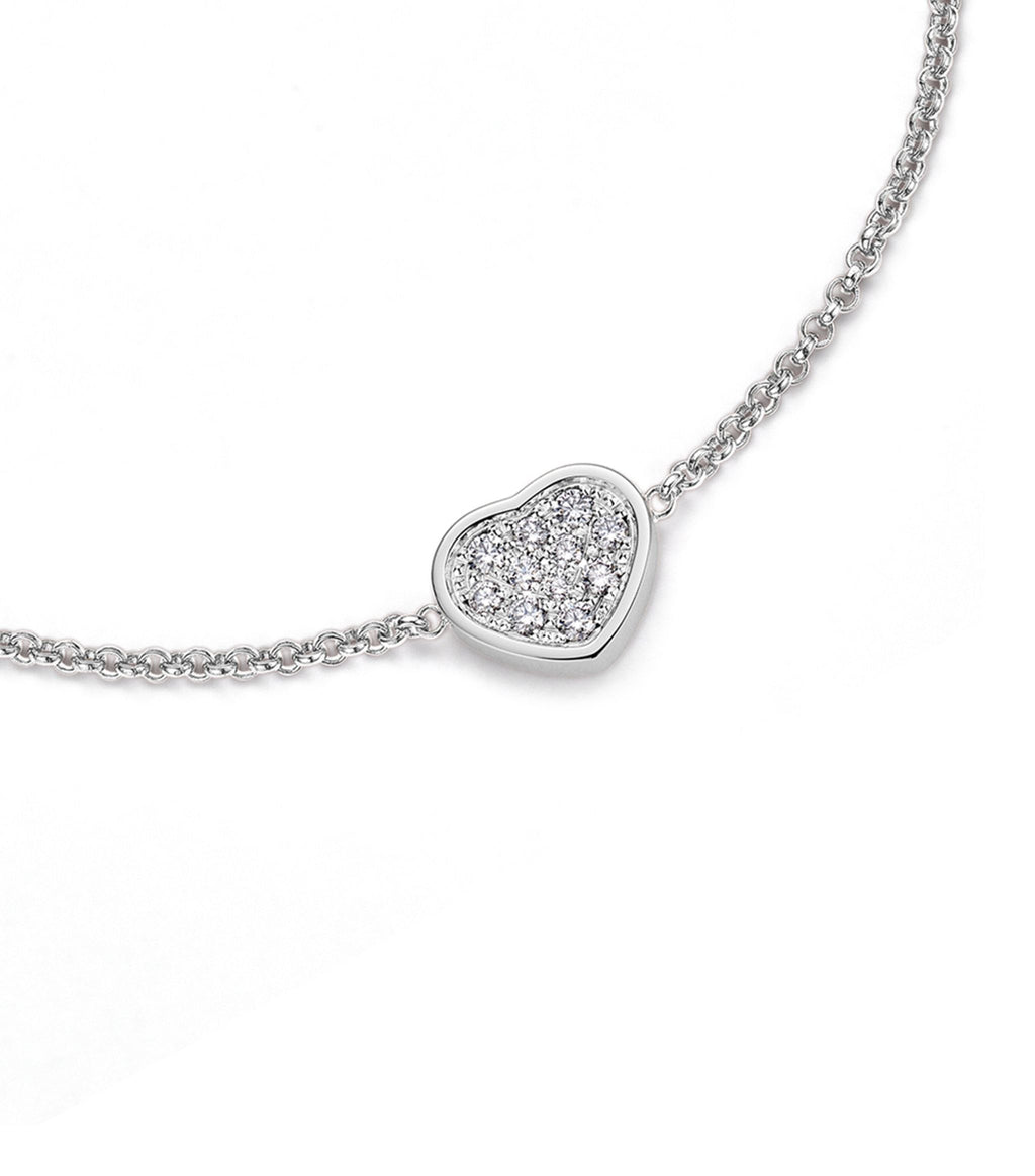 Chopard Happy Heart Silver Bracelet Cubic Zirconia