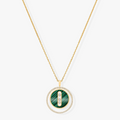 Messika Lucky Move 3 Cubic Zirconia Malachite Gold Necklace