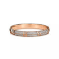 Tiffany Atlas X Pink Gold Cubic Zirconia Paved Bracelet