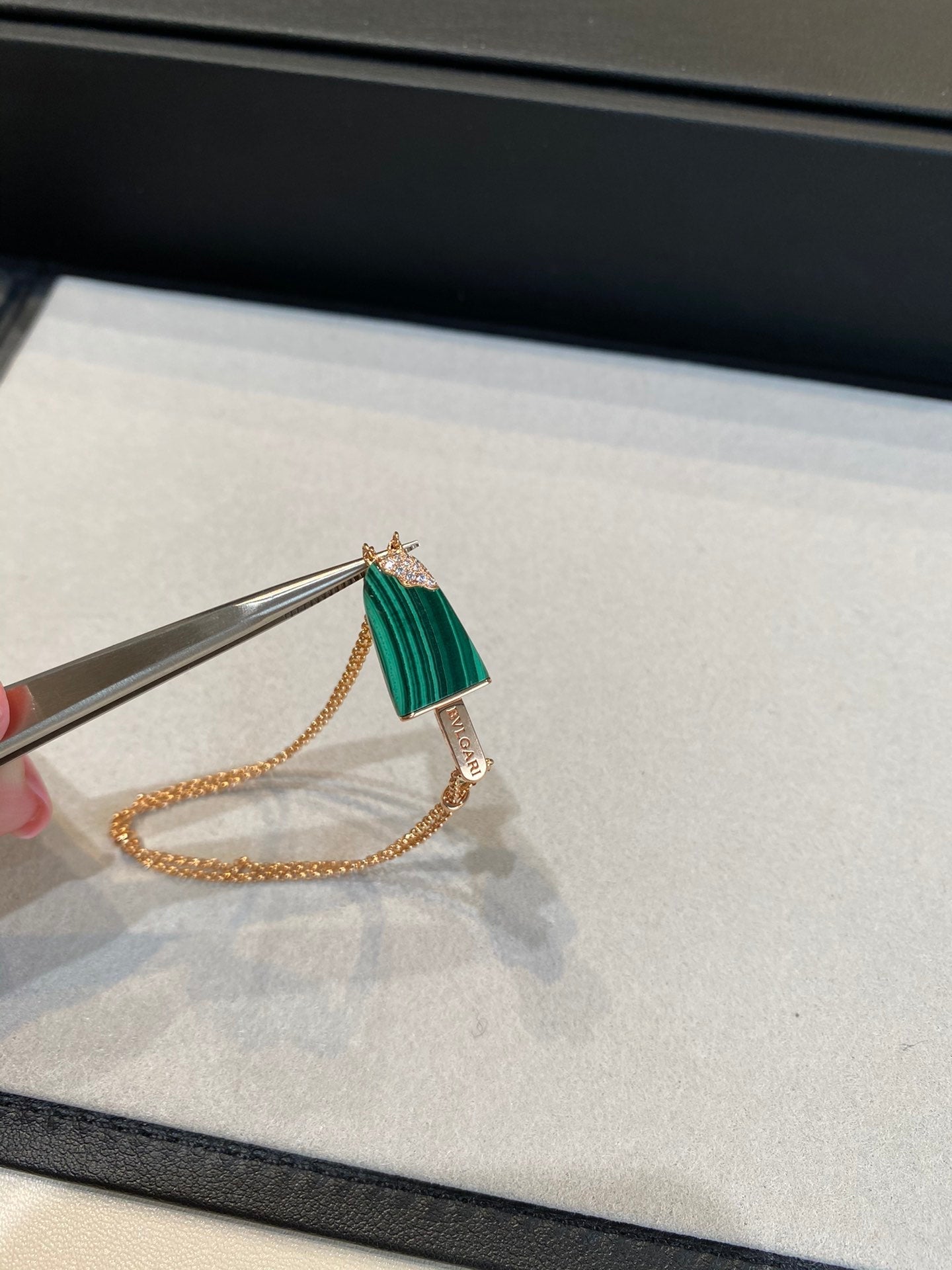 Bvlgari Ice Cream Bar Malachite Bracelet