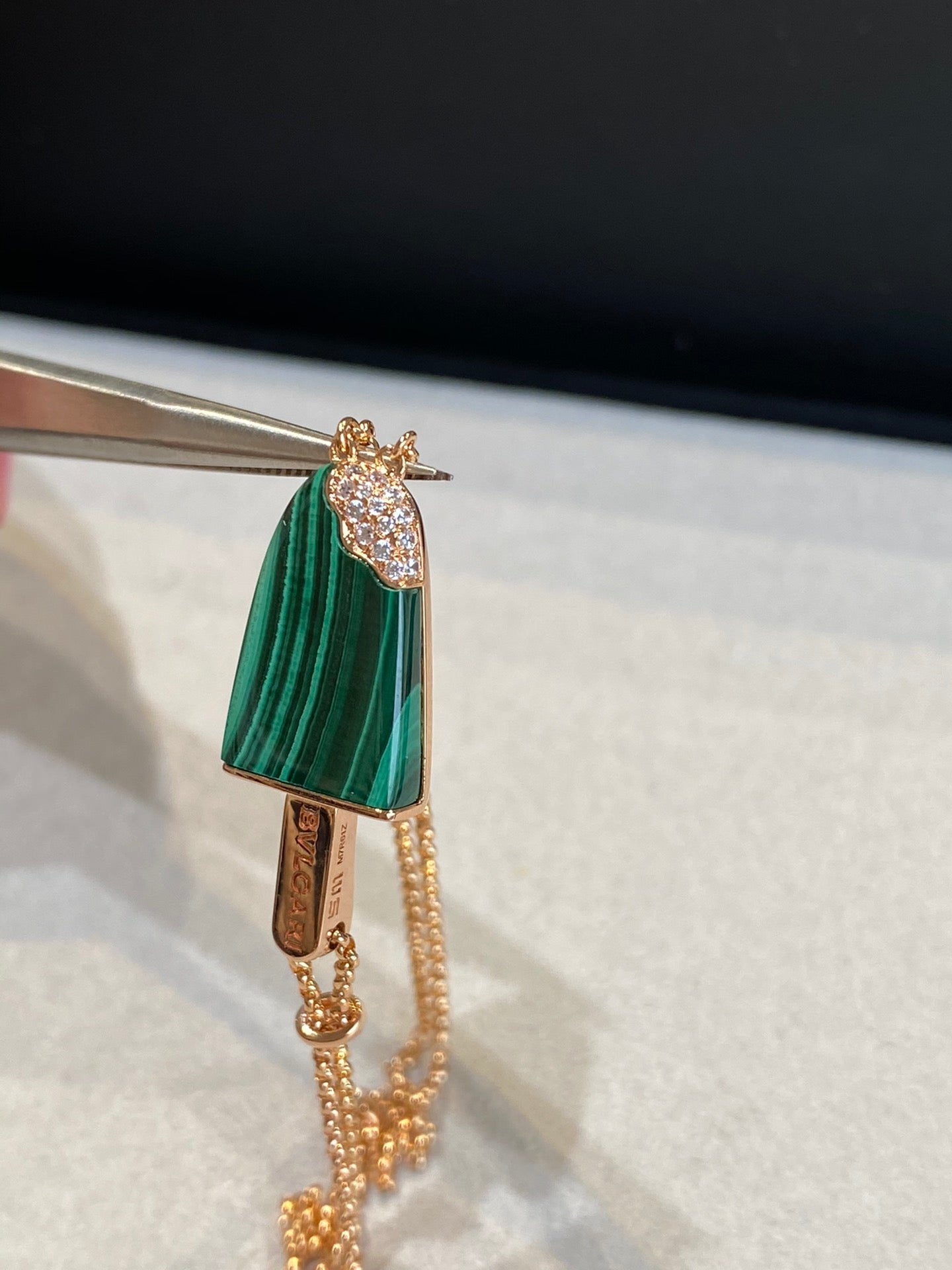 Bvlgari Ice Cream Bar Malachite Bracelet