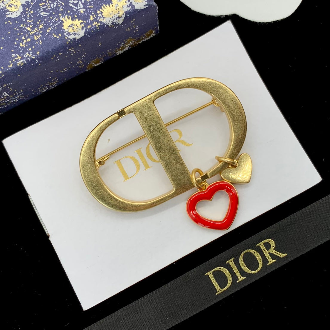 Dior CD Brooch 178846