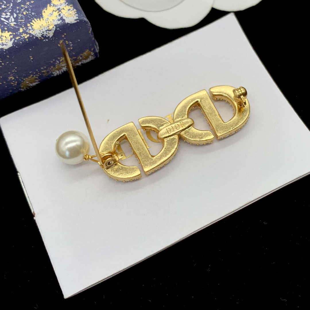Dior CD Brooch 178847