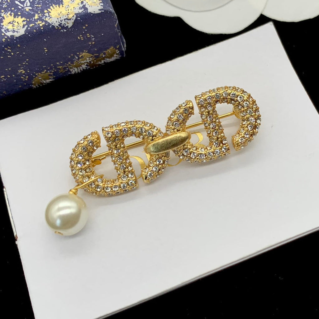 Dior CD Brooch 178847