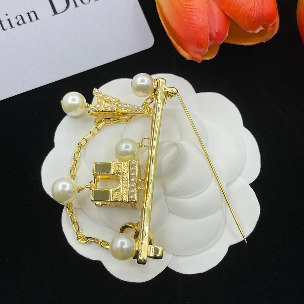 Dior CD Brooch 182694