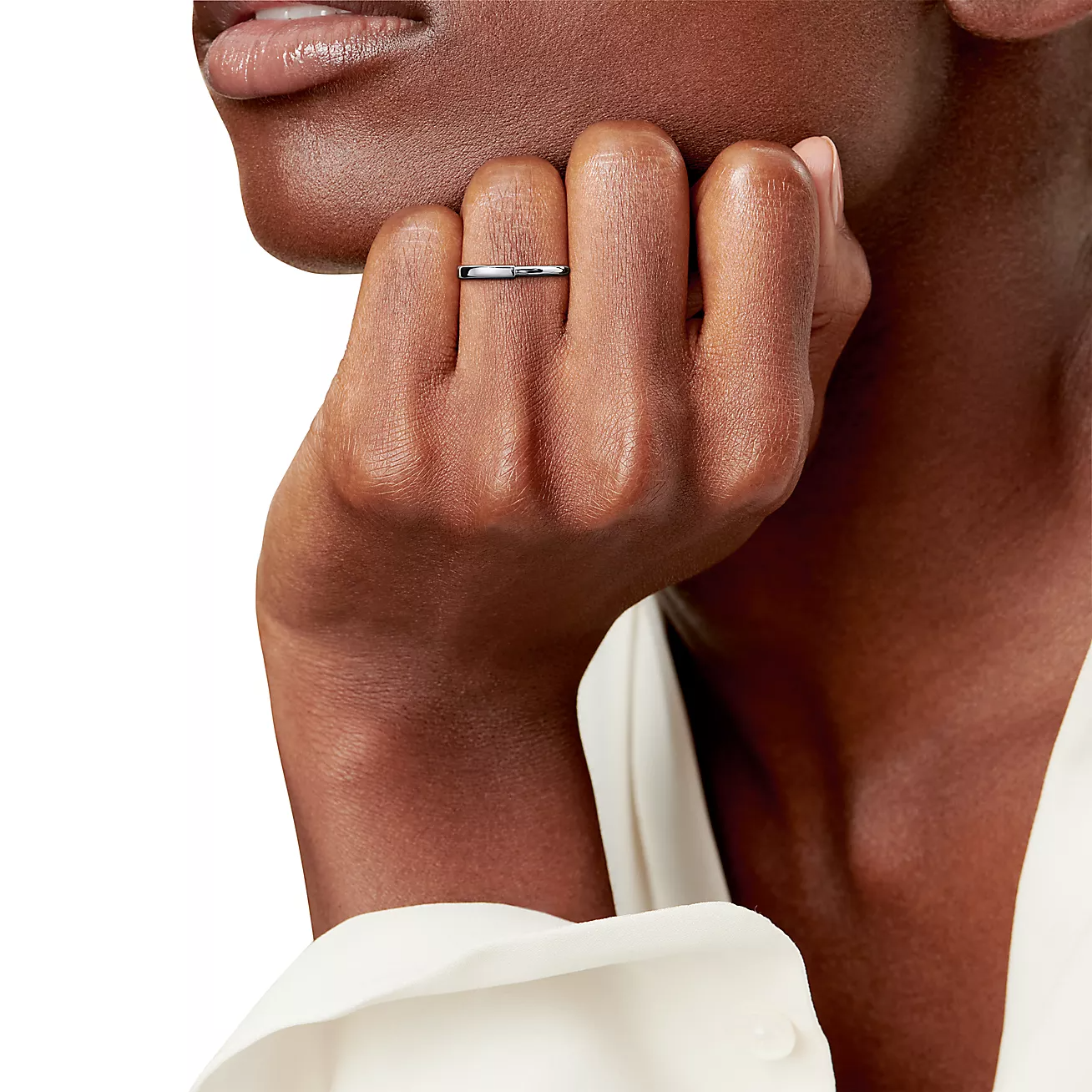 Tiffany Lock Ring Silver