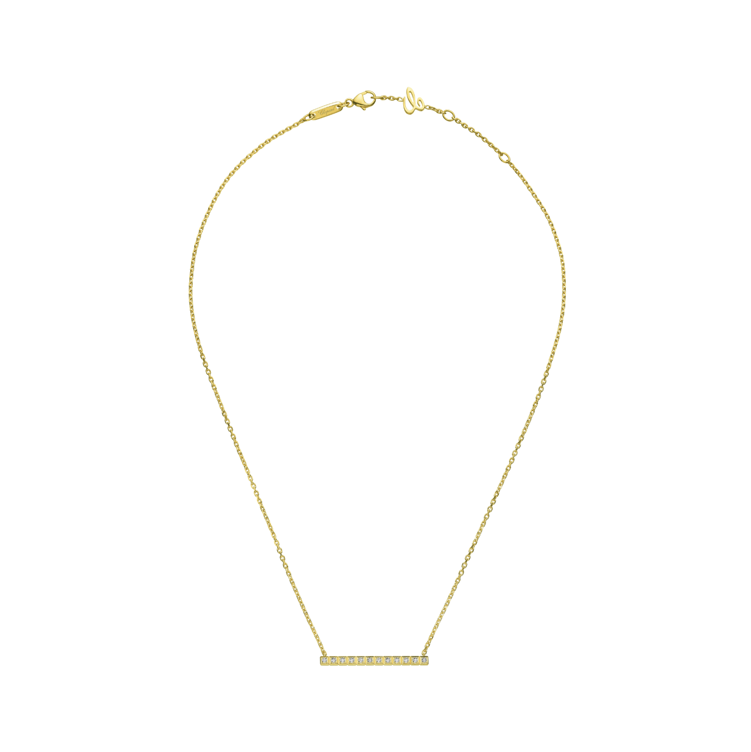 Chopard Ice Cube Full-Set Cubic Zirconia Necklace