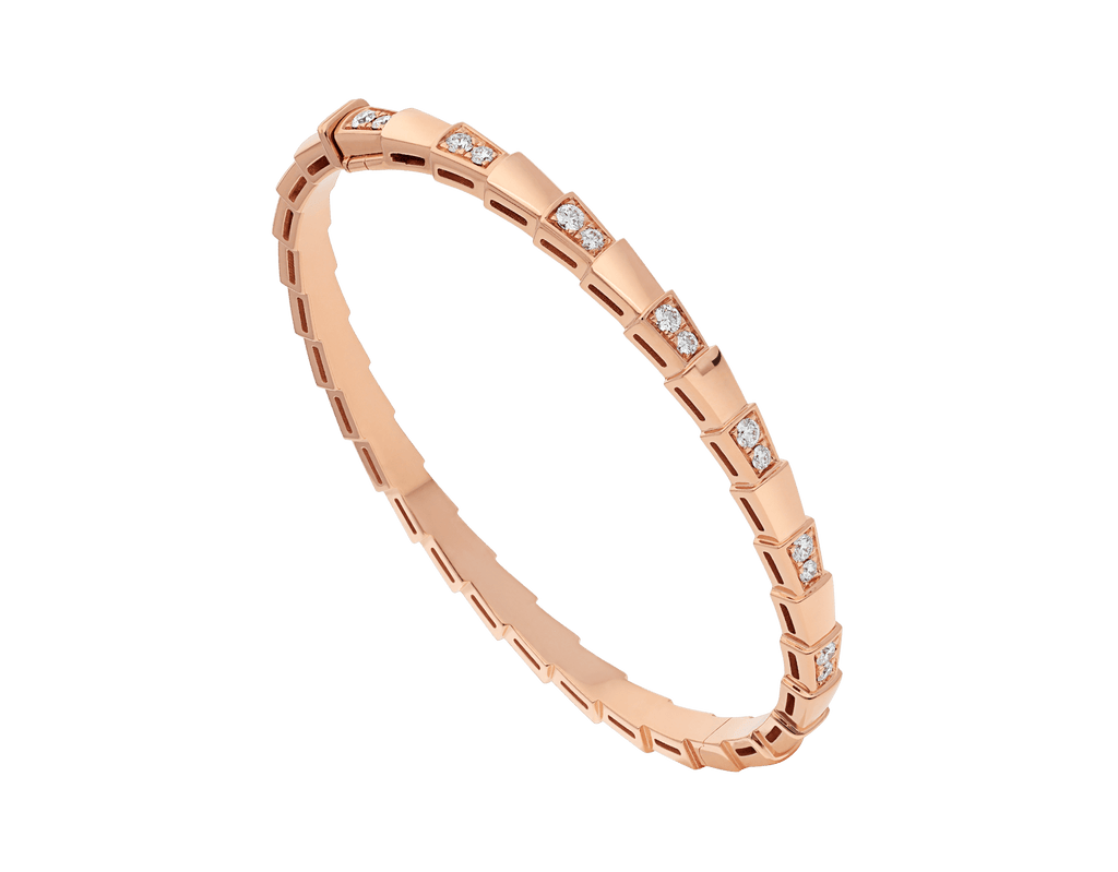 Bvlgari Serpenti Bracelet Pink Gold Cubic Zirconia