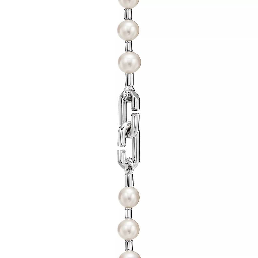 Tiffany Pearl Lock Silver Bracelet