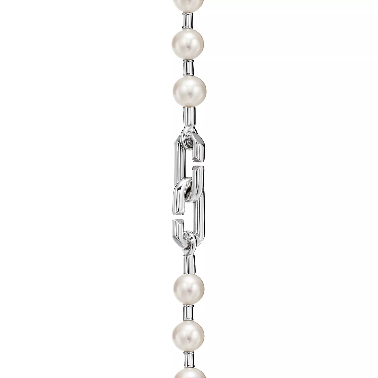 Tiffany Pearl Lock Silver Bracelet