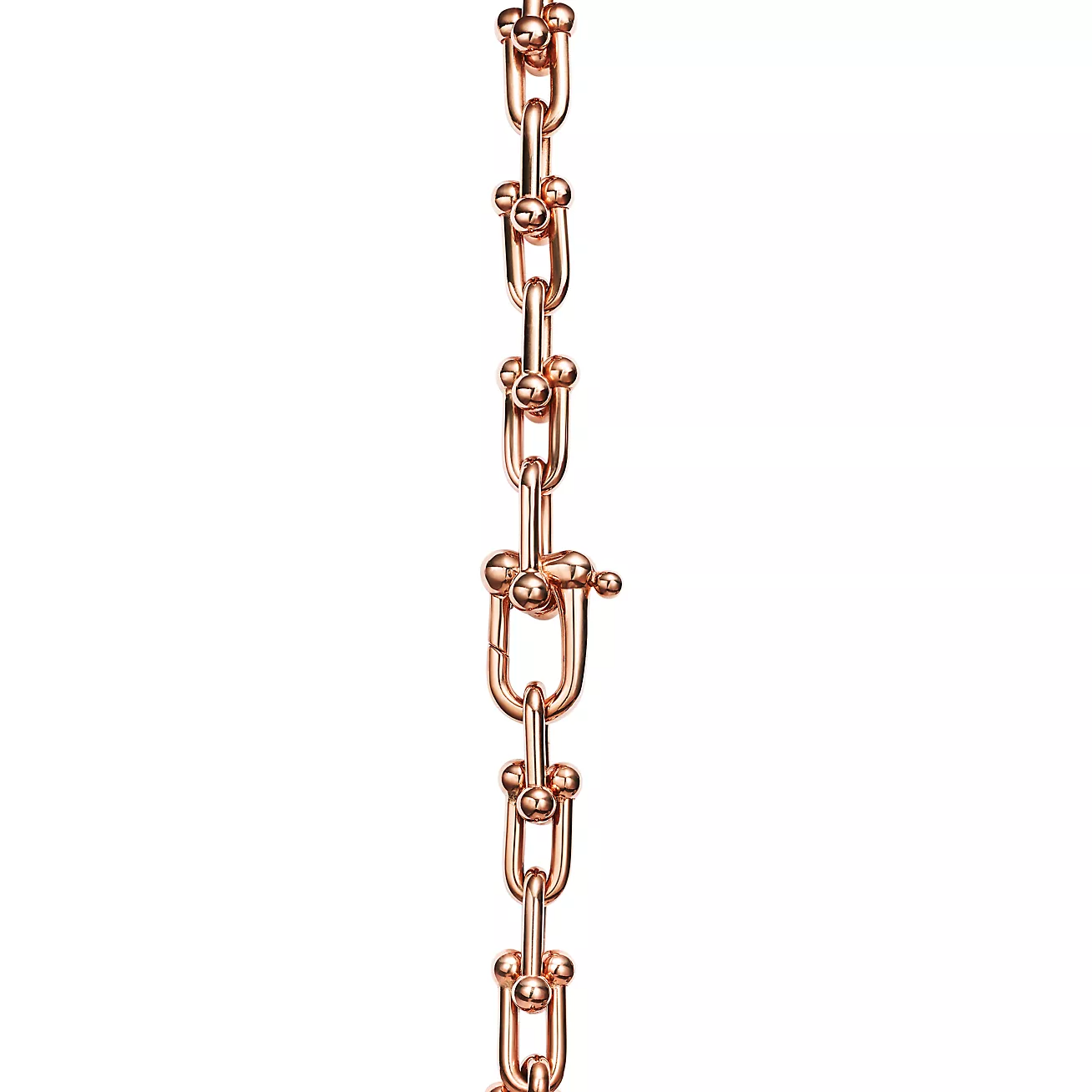 Tiffany Hardwear Small Link 26 Motif Pink Gold Bracelet