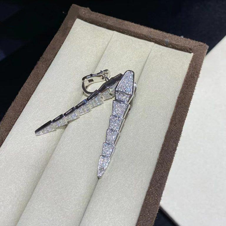 Bvlgari Serpenti Earrings Full Cubic Zirconia