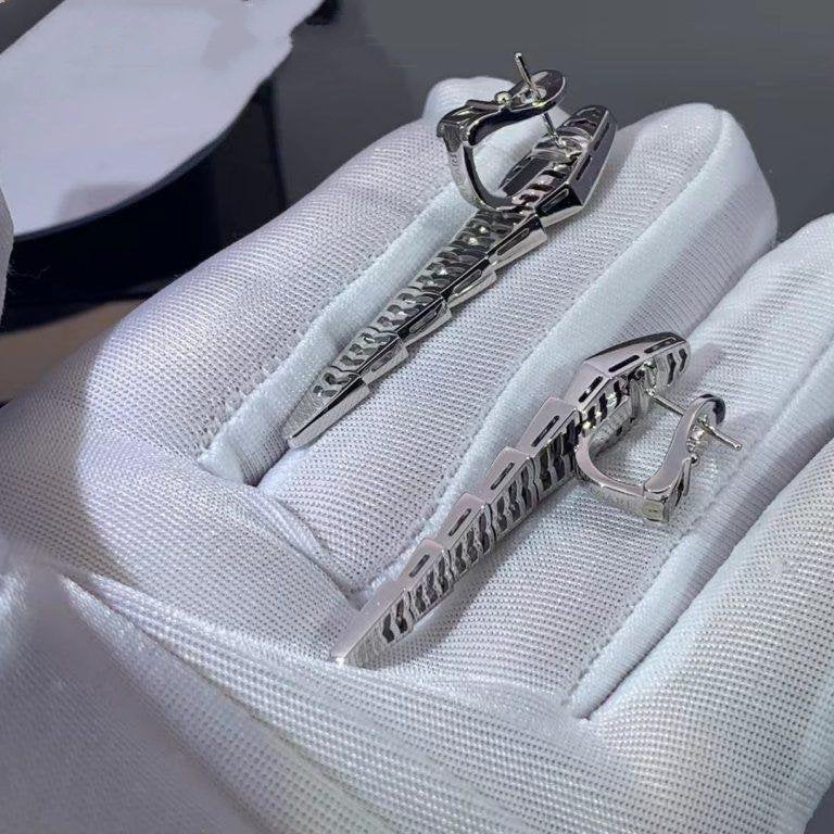Bvlgari Serpenti Earrings Full Cubic Zirconia