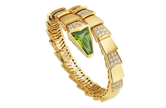 Bvlgari Serpenti Bracelet Gold Cubic Zirconia