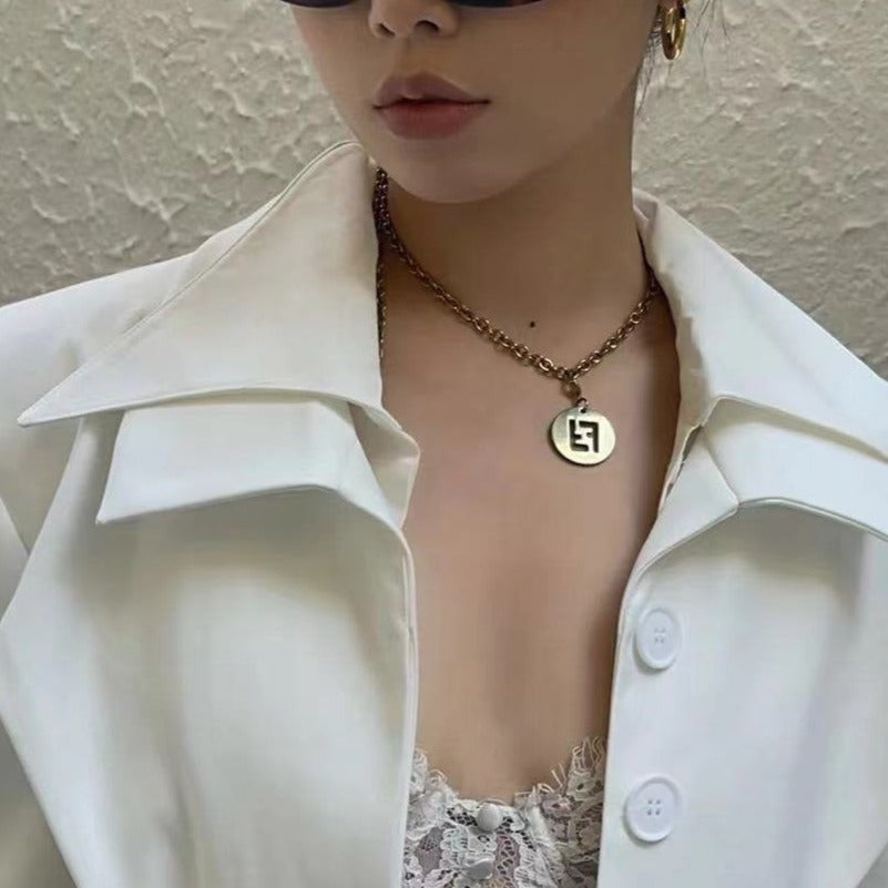 Fendi FF Necklace Gold