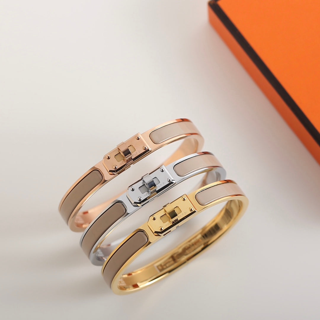 Hermes HM Kelly Grey Bracelet