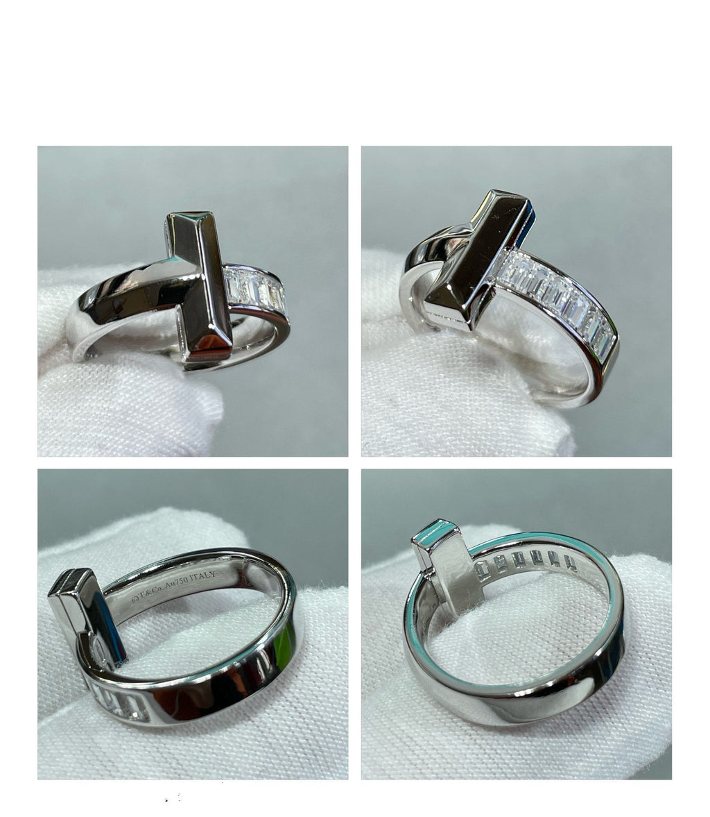 Tiffany T1 Wide 4.5MM Cubic Zirconia Ring