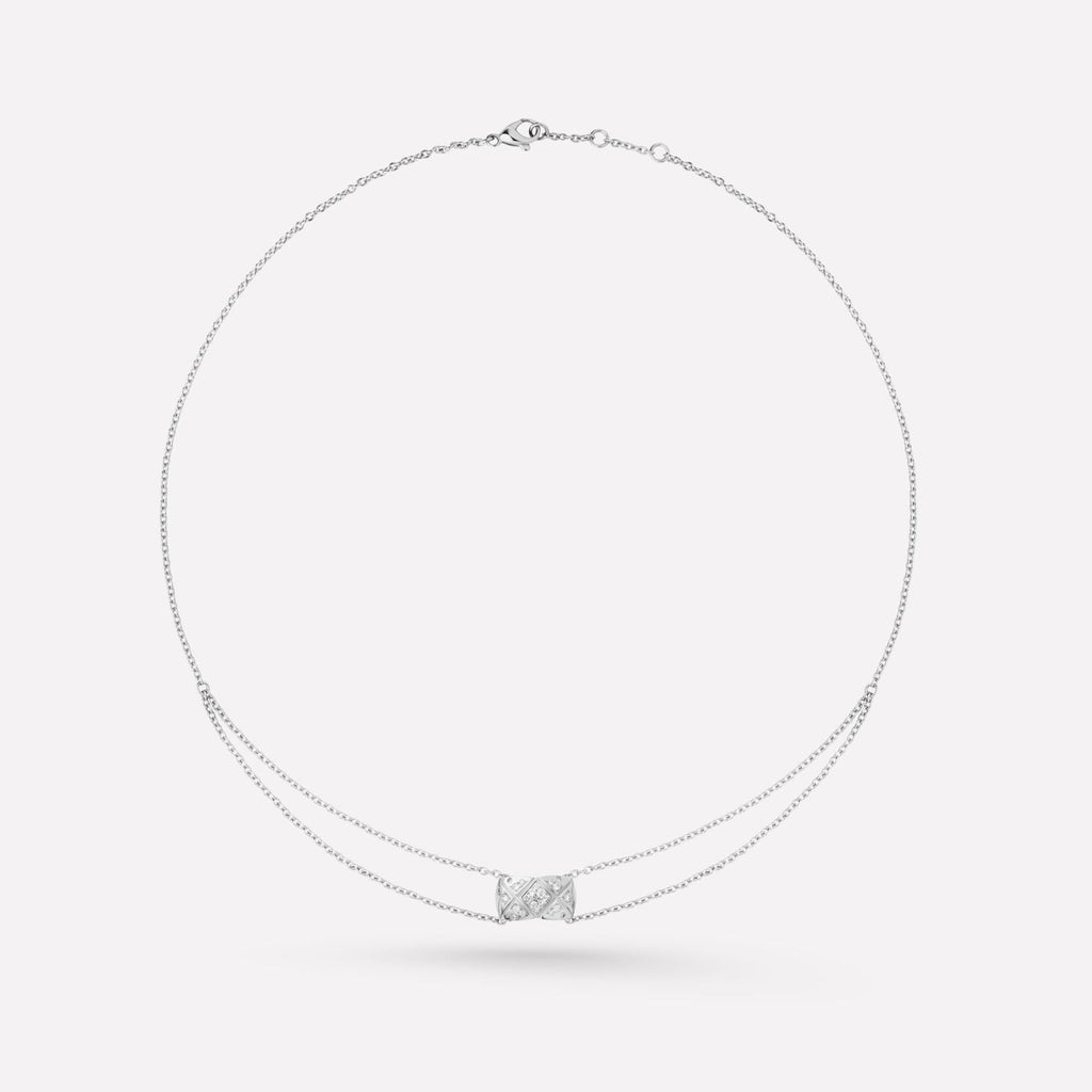 Chanel Crush Silver Cubic Zirconia Necklace