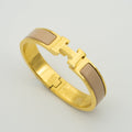 Hermes H Elegant Beige Bracelet