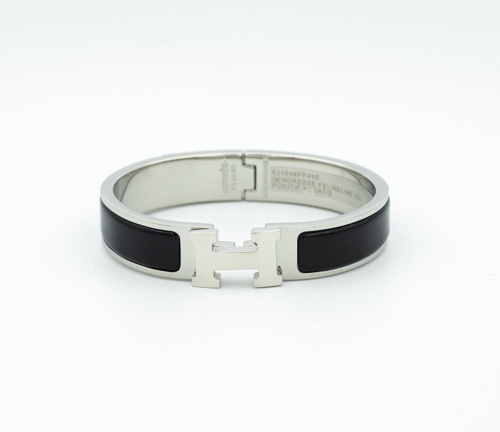 Hermes H Black Bracelet