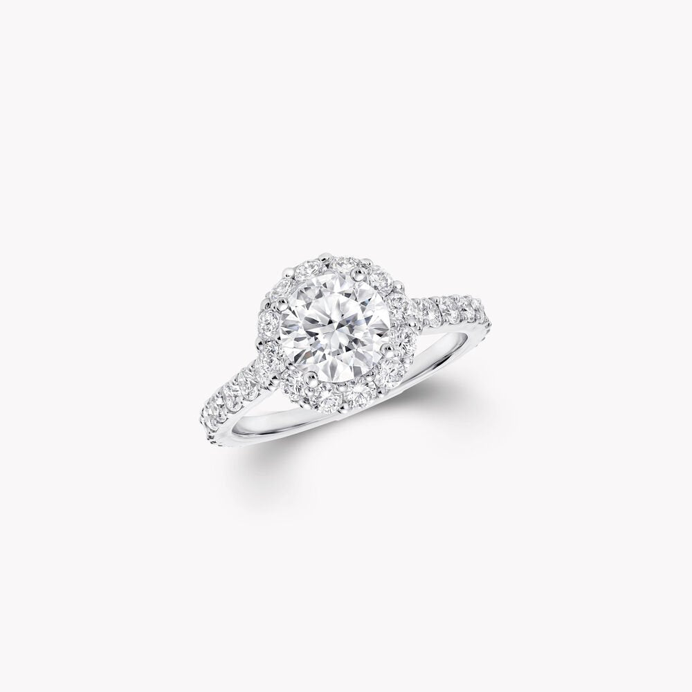 Graff Gra Band Silver Cubic Zirconia Paved Ring