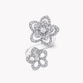 Graff Wild Flower Double Silver Cubic Zirconia Ring