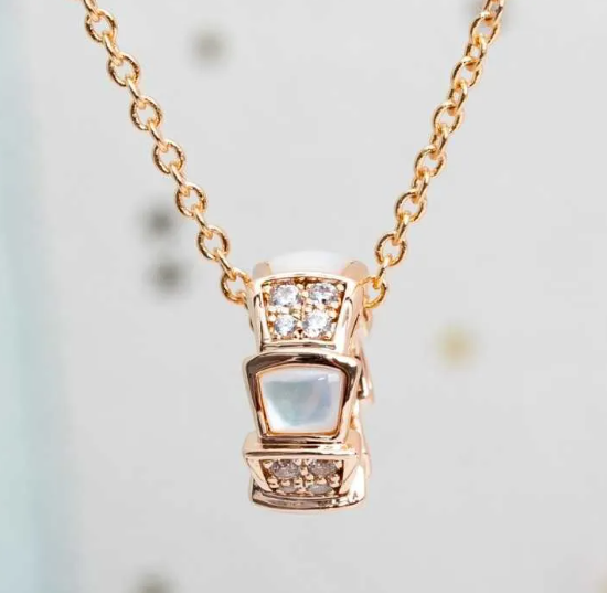 Bvlgari Serpenti Pendant Cubic Zirconia Necklace - 358884