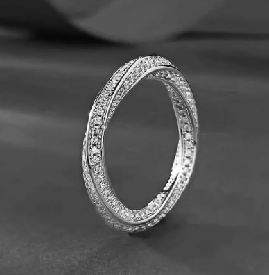 Graff Spiral Paved Cubic Zirconia Band Ring