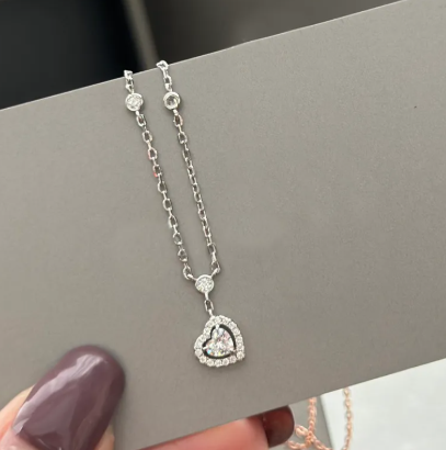 Messika Joy Heart Cubic Zirconia Necklace