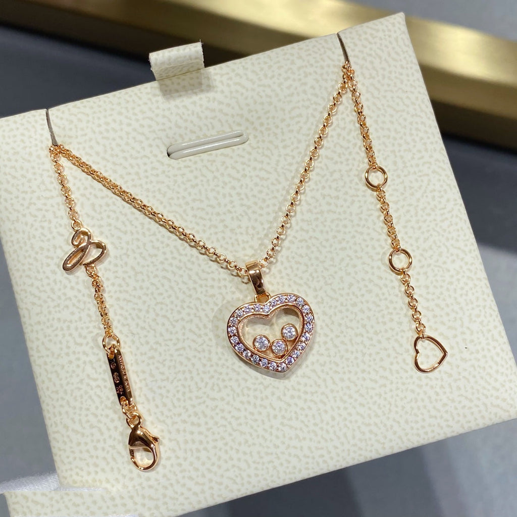 Chopard Happy Heart Cubic Zirconia Necklace