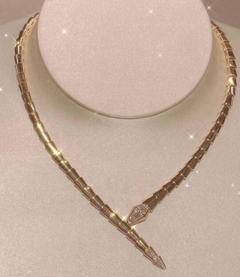 Bvlgari Serpenti Cubic Zirconia Necklace